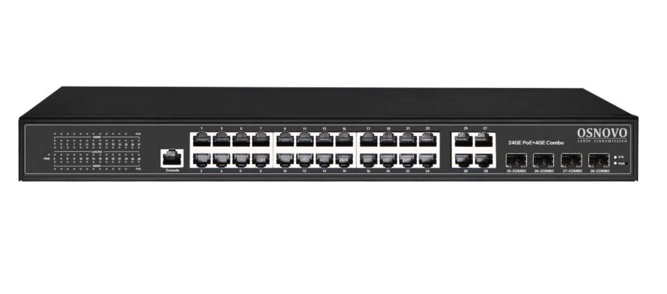 SW-8244/L(400W) Коммутатор 24-портовый Gigabit Ethernet с PoE OSNOVO
