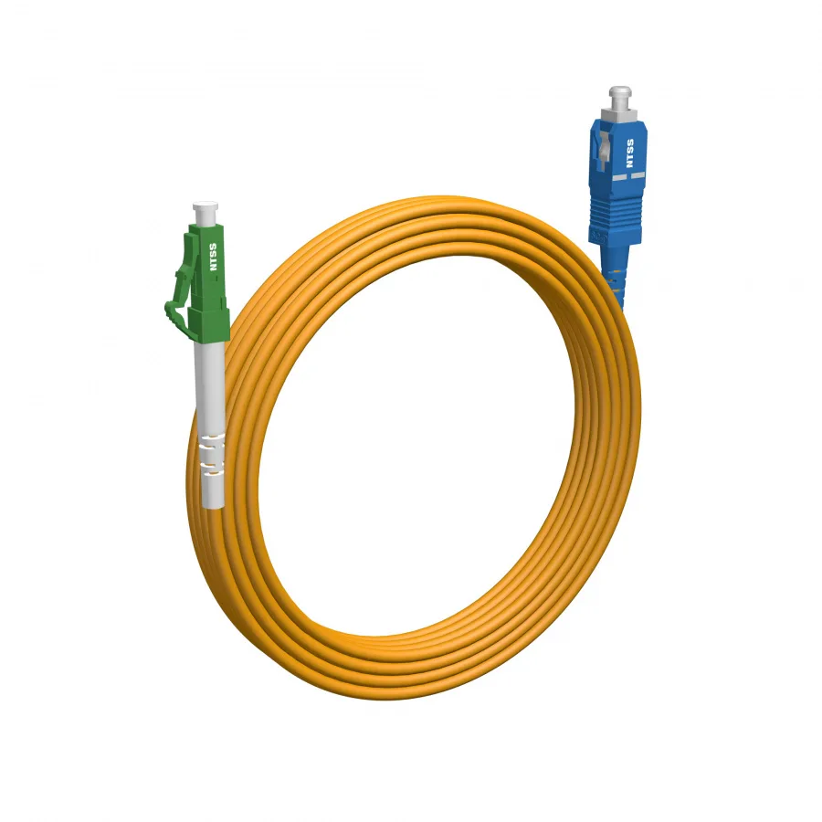 Шнур оптический NTSS spc LC/APC-SC/UPC 9/125 2.0мм 15м LSZH (патч-корд)