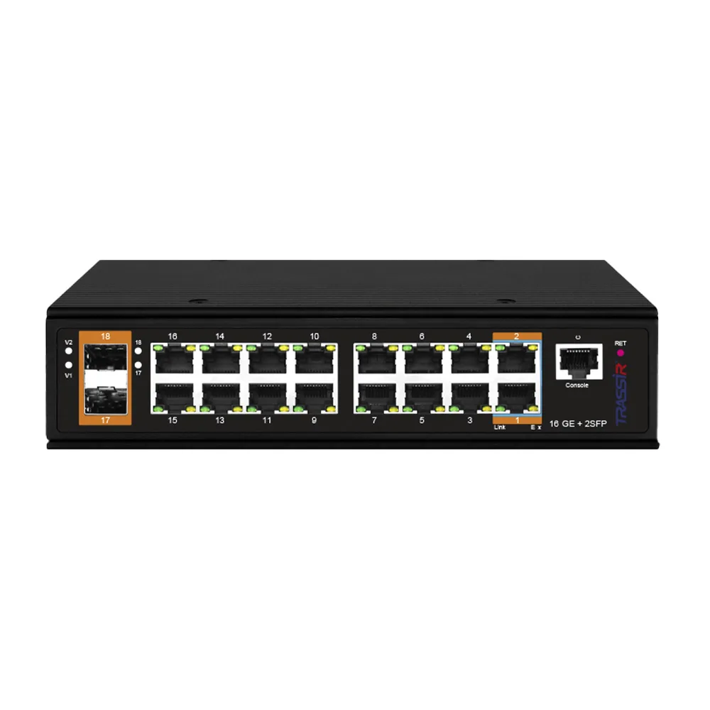 TR-NS25182S-600-16POE Управляемый коммутатор с 16 портами TRASSIR