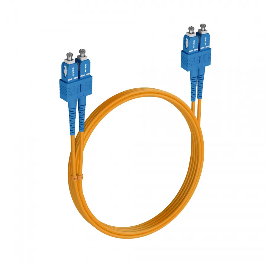 Шнур оптический NTSS PREMIUM dpc SC/UPC-SC/UPC 9/125 3.0мм 1м LSZH (патч-корд)