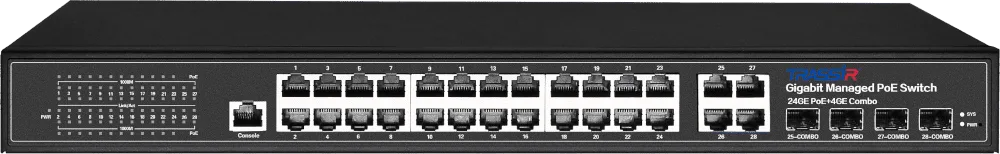TR-NS24284C-400-24PoE Управляемый коммутатор TRASSIR