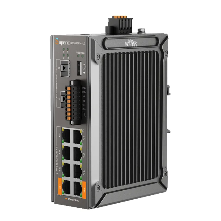 SP3010FM-L2 v3 Промышленный управляемый сетевой POE коммутатор Wi-Tek