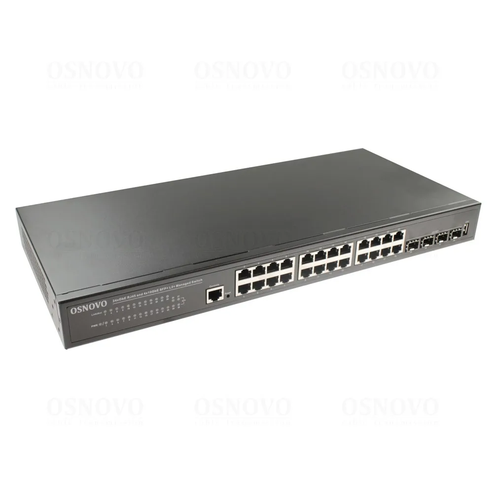 SW-24G4X-L2 Управляемый L2+ коммутатор Gigabit Ethernet на 28 портов OSNOVO