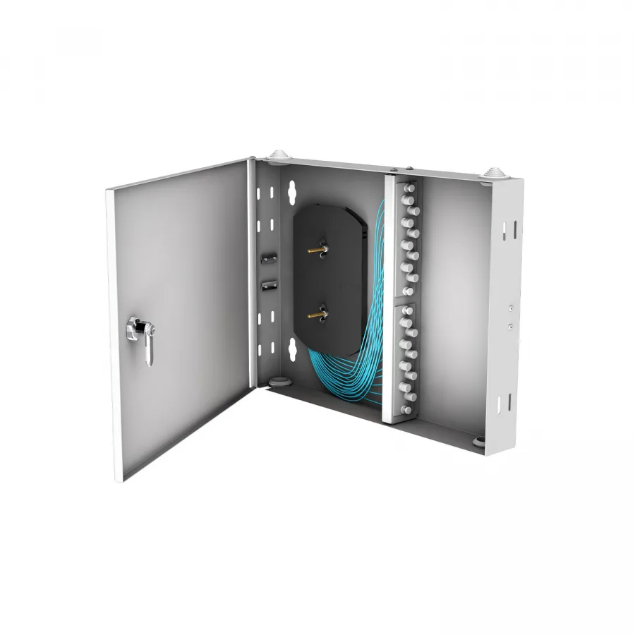 Кросс настенный NTSS PREMIUM, предсобранный, 12 портов FC/UPC, 50/125 мкм OM3