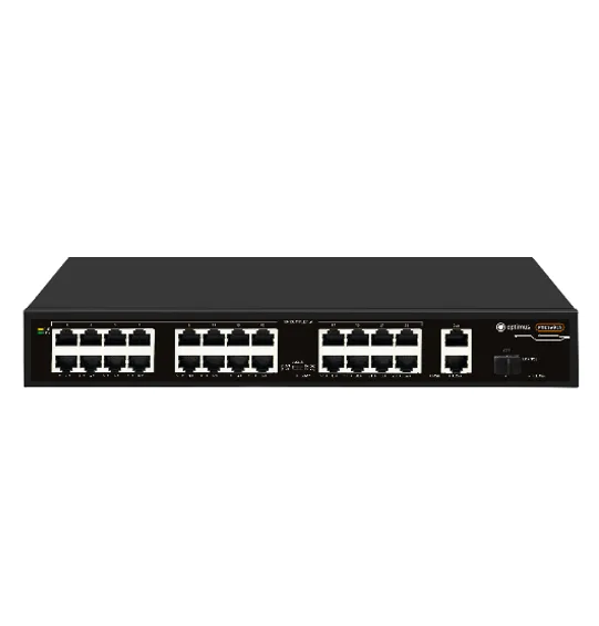 U1I-24F/2G/1S 24-х Портовый PoE коммутатор Optimus