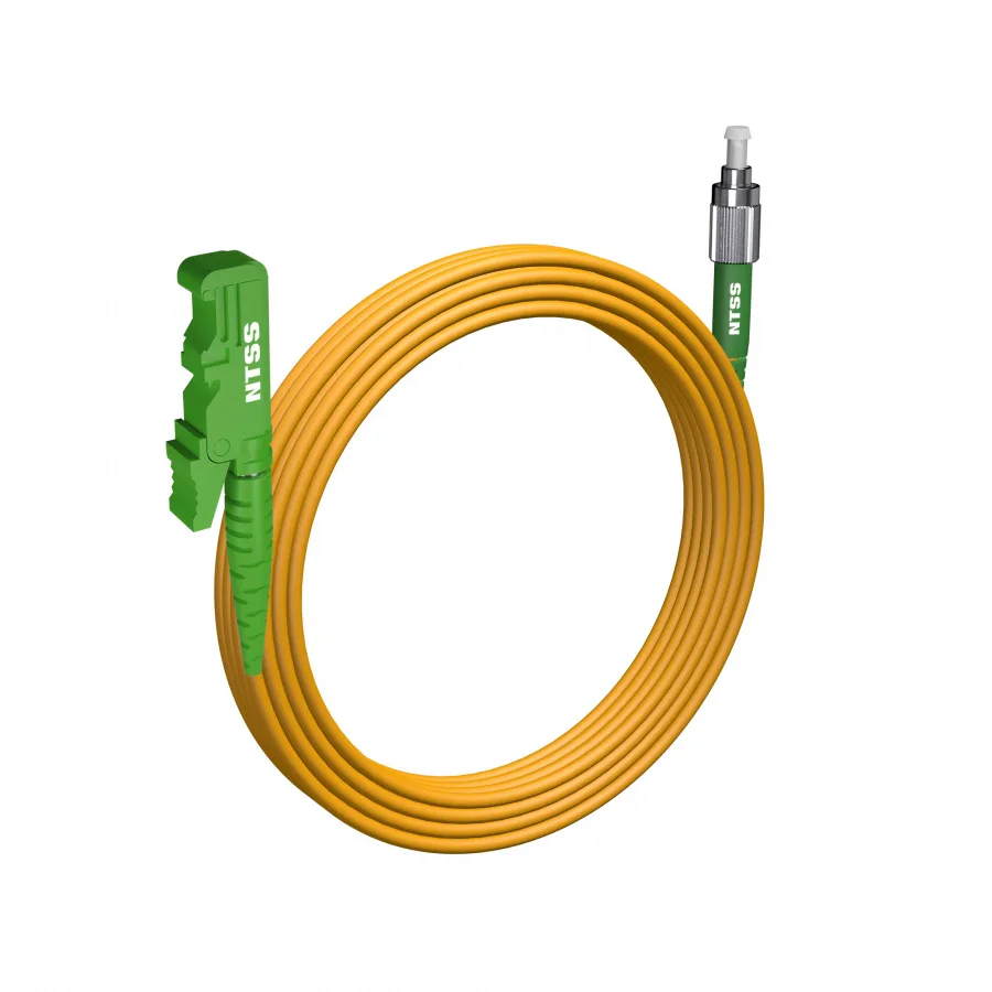 Шнур оптический NTSS spc E2000/APC-FC/APC 9/125 3.0мм 15м LSZH (патч-корд)