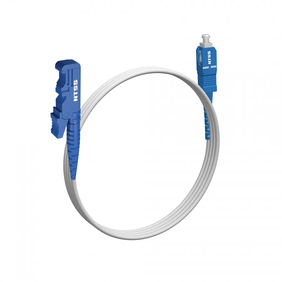 Шнур оптический NTSS spc E2000/APC-SC/APC 9/125 G.657A1 3.0мм 2м LSZH (патч-корд)