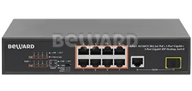 ST-811HP Коммутатор Ethernet с поддержкой PoE неуправляемый 8 портов Beward