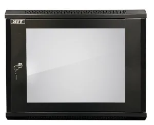 Шкаф 19" 9U SIT-WM093 телекоммуникационный настенный размеры(ШхГхВ) 600*600*501мм