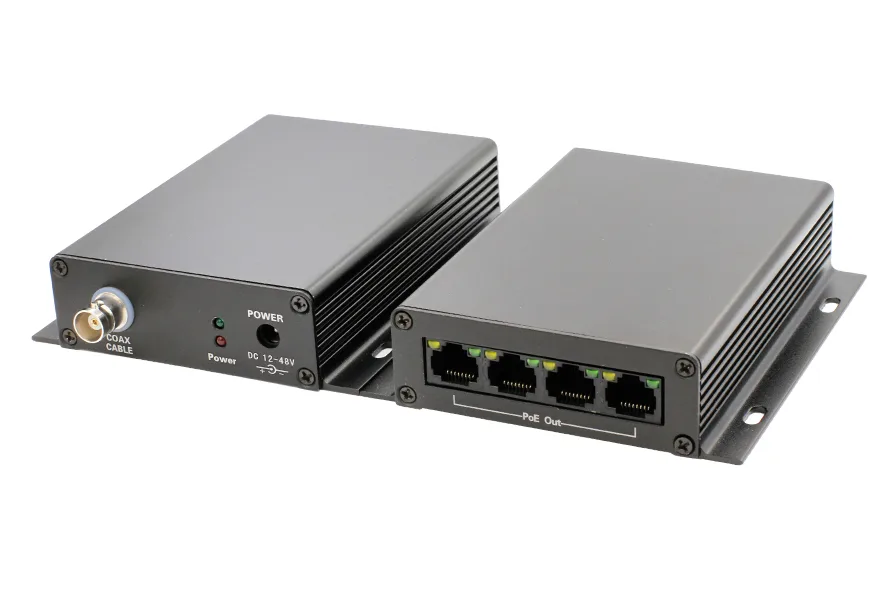 RVi-1NT20-4FP Приемопередатчик Ethernet сигнала с PoE RVI
