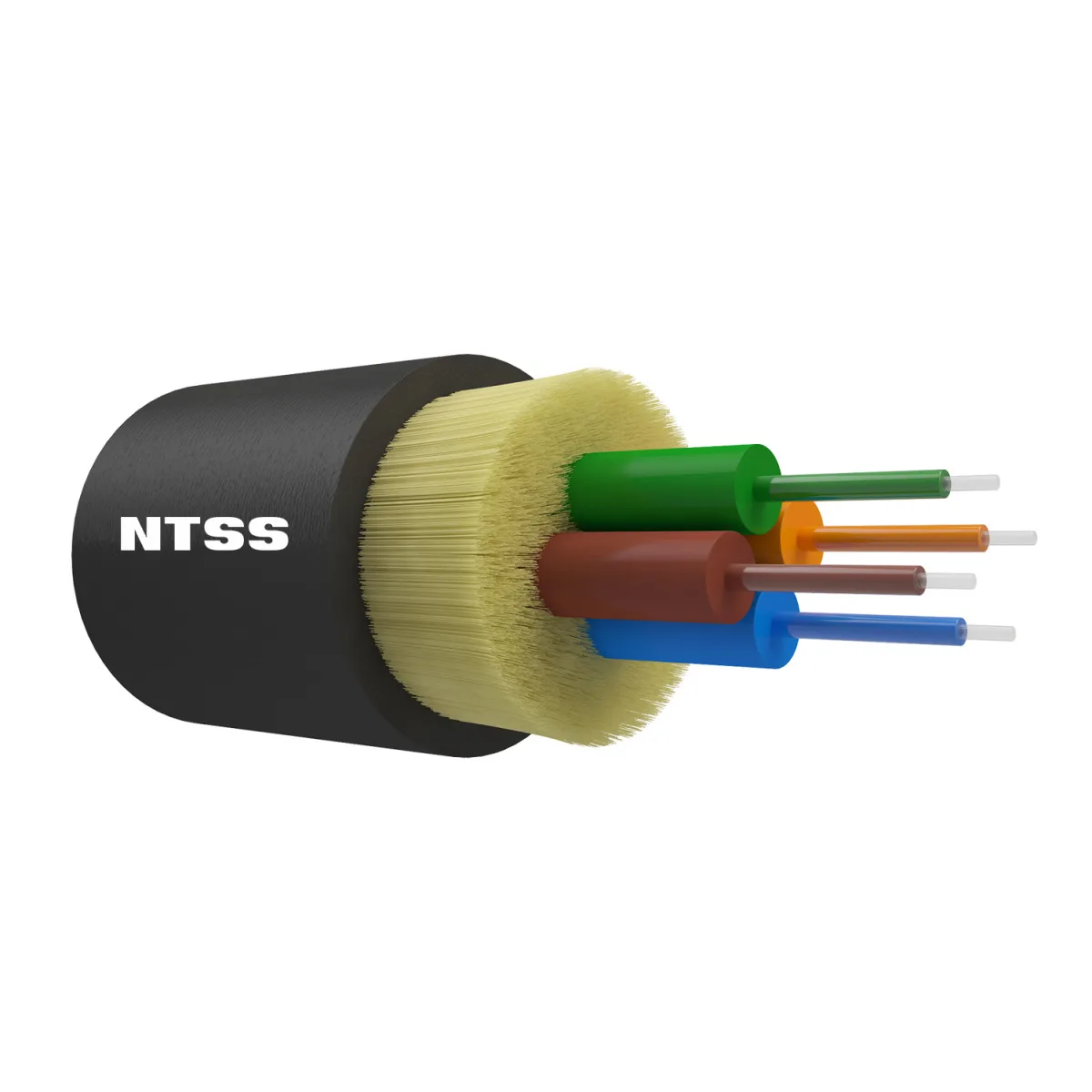 Оптический кабель распределительный NTSS, IN/OUT, 4 волокна OM3, 50/125, LSZH, черный