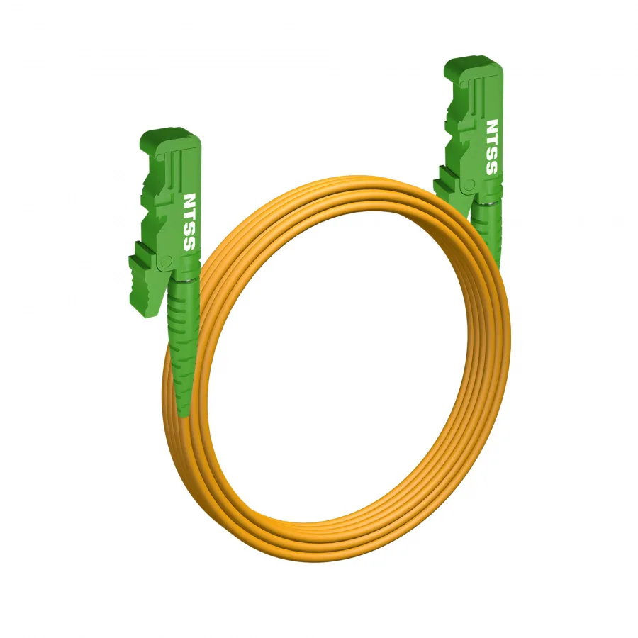 Шнур оптический NTSS spc E2000/APC-E2000/APC 9/125 3.0мм 6м LSZH (патч-корд)