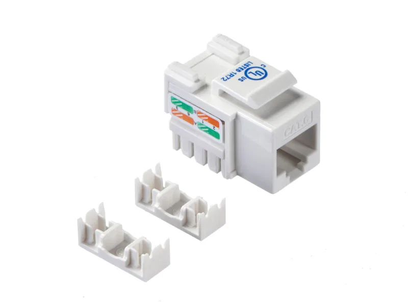 Модуль Keystone неэкранированный, RJ45, cat.6, 90°, 110/Krone тип, под инструмент, KE, белый, NETKO Expert CKC