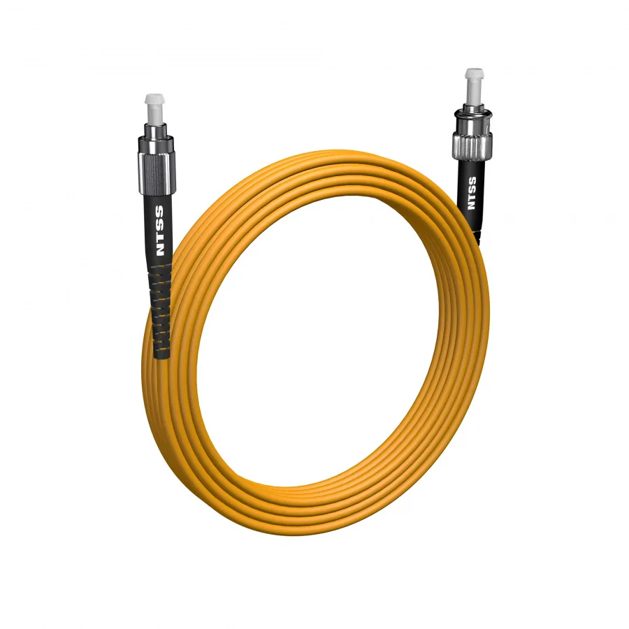 Шнур оптический NTSS spc FC/UPC-ST/UPC 9/125 3.0мм 15м LSZH (патч-корд)