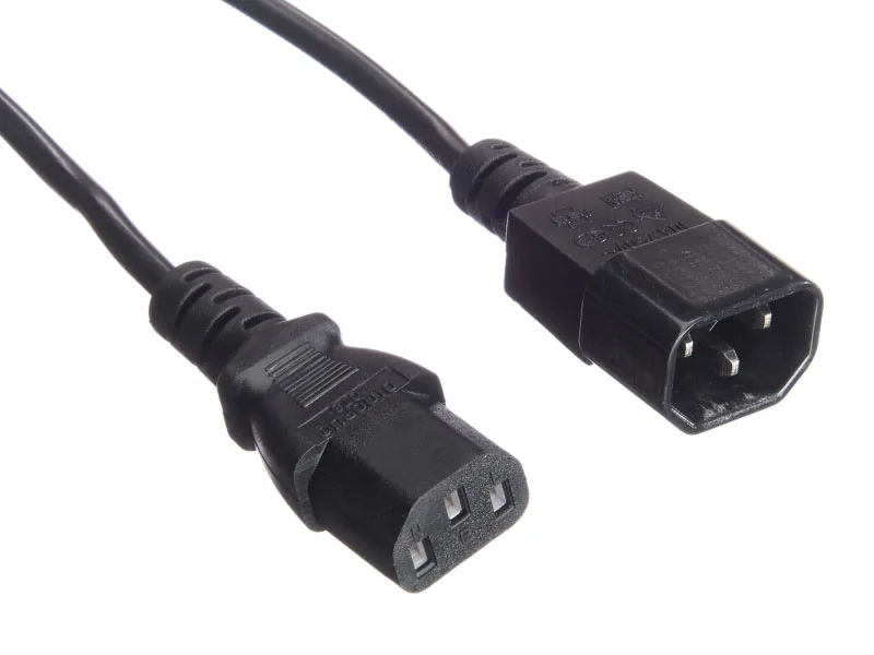 Кабель питания проходной (штекер IEC С13 - гнездо IEC С14) 3*1,5мм2