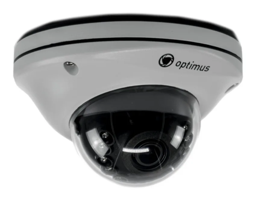 IP-S072.1(2.8)MP_V.1 уличная купольная всепогодная IP-камера видеонаблюдения с встроенным микрофоном Optimus