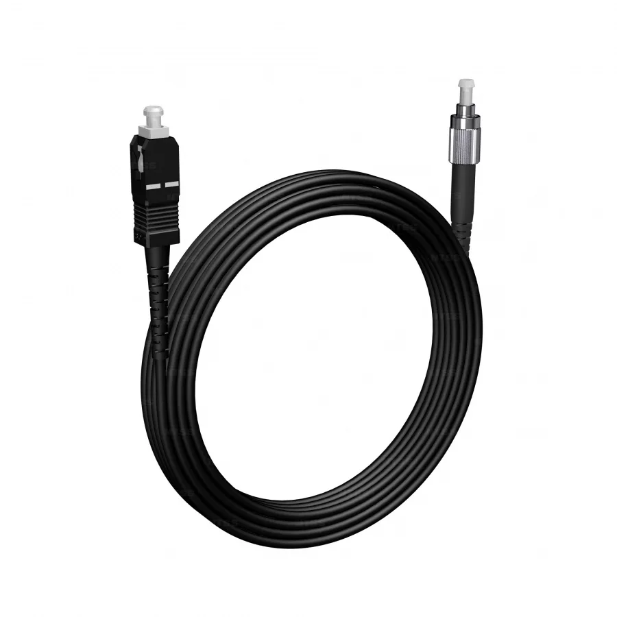 Шнур оптический NTSS PREMIUM spc SC/UPC-FC/UPC 9/125 3.0мм 20м черный LSZH (патч-корд)