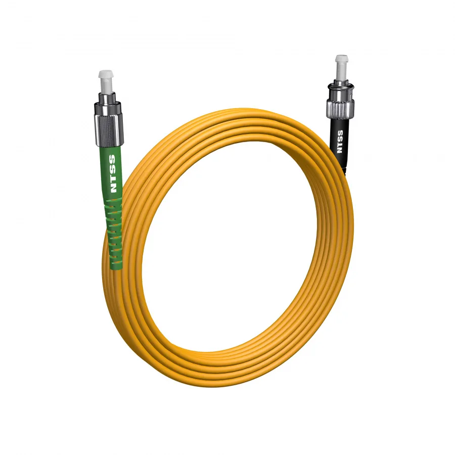 Шнур оптический NTSS PREMIUM spc FC/APC-ST/UPC 9/125 3.0мм 15м LSZH (патч-корд)