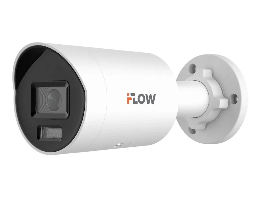 F-IC-2142C2M(2.8mm) (Аналог DS-2CD2043G2-LI2U) 4Мп уличная цилиндрическая IP-камера с гибрид Smart подсветкой до 40м и технологией SharpSense iFlow
