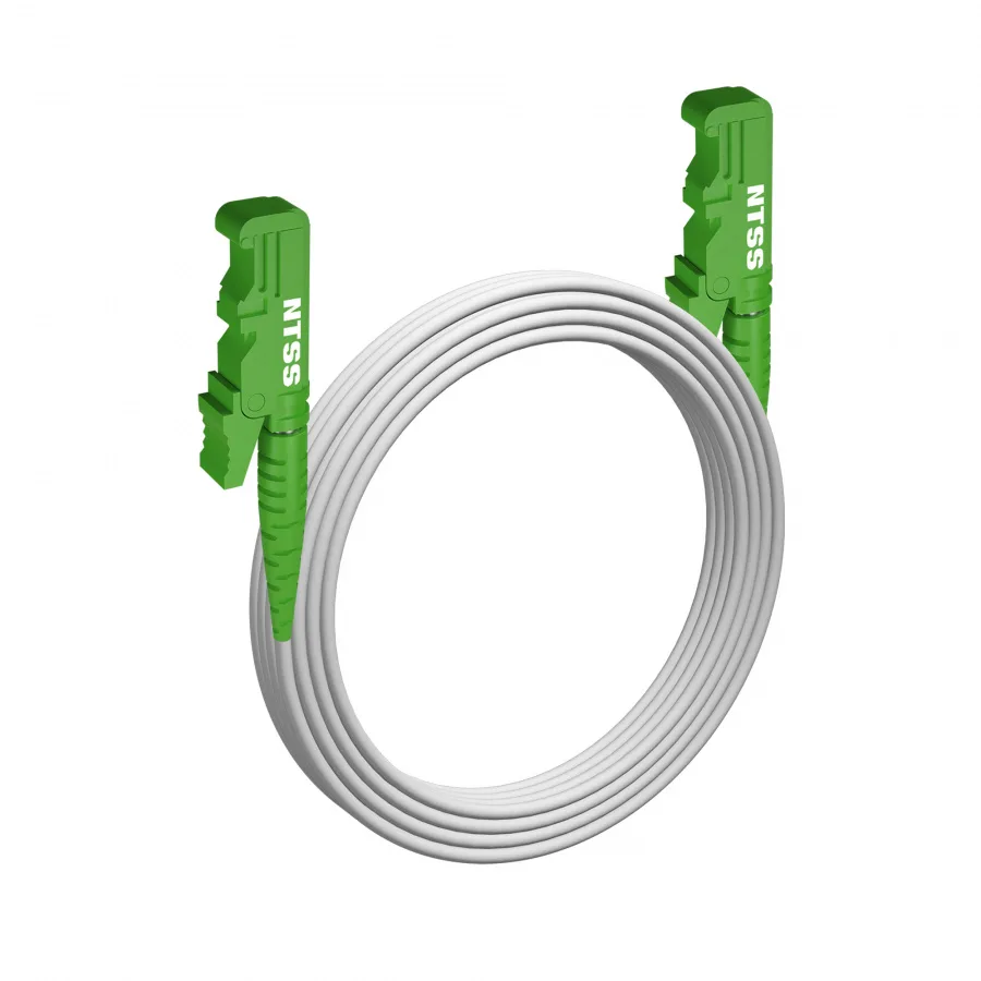 Шнур оптический NTSS spc E2000/APC-E2000/APC 9/125 G.657A1 3.0мм 25м LSZH (патч-корд)