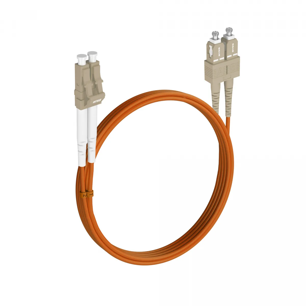Шнур оптический NTSS dpc LC/UPC-SC/UPC 62.5/125 2.0мм 4м LSZH (патч-корд)