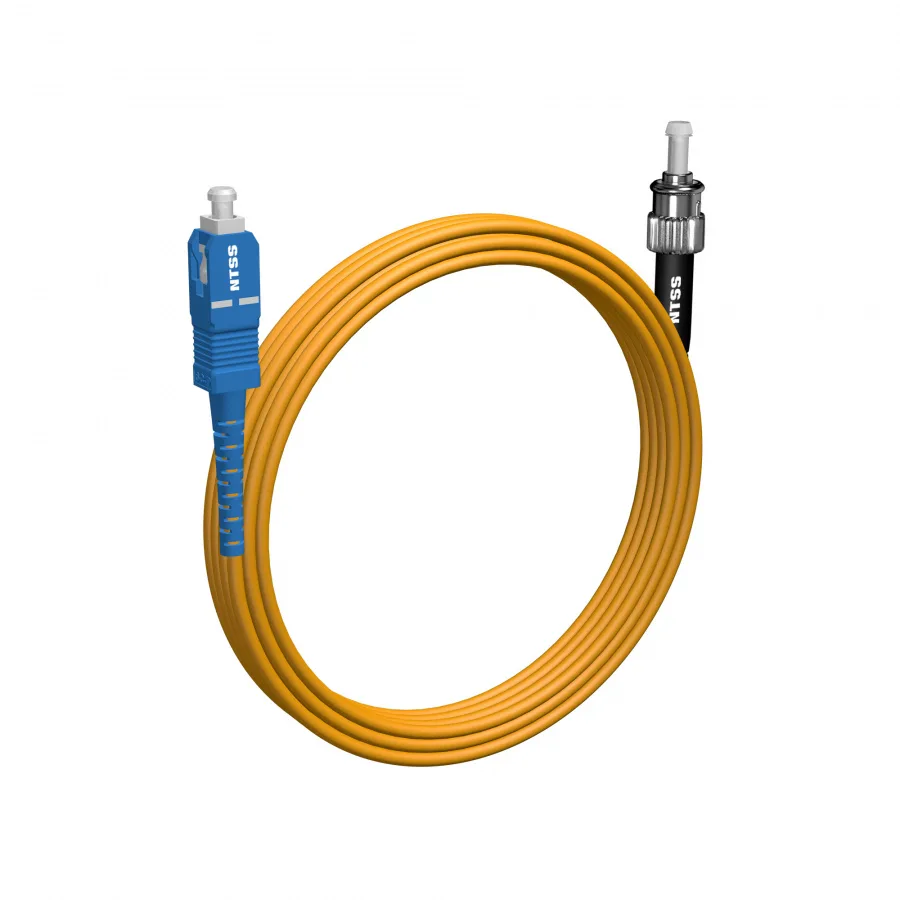 Шнур оптический NTSS spc SC/UPC-ST/UPC 9/125 3.0мм 5м LSZH (патч-корд)