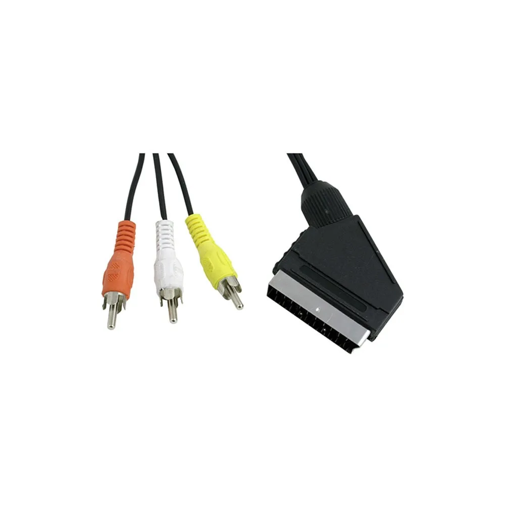 Шнур Rexant SCART-3RCA 1.5m