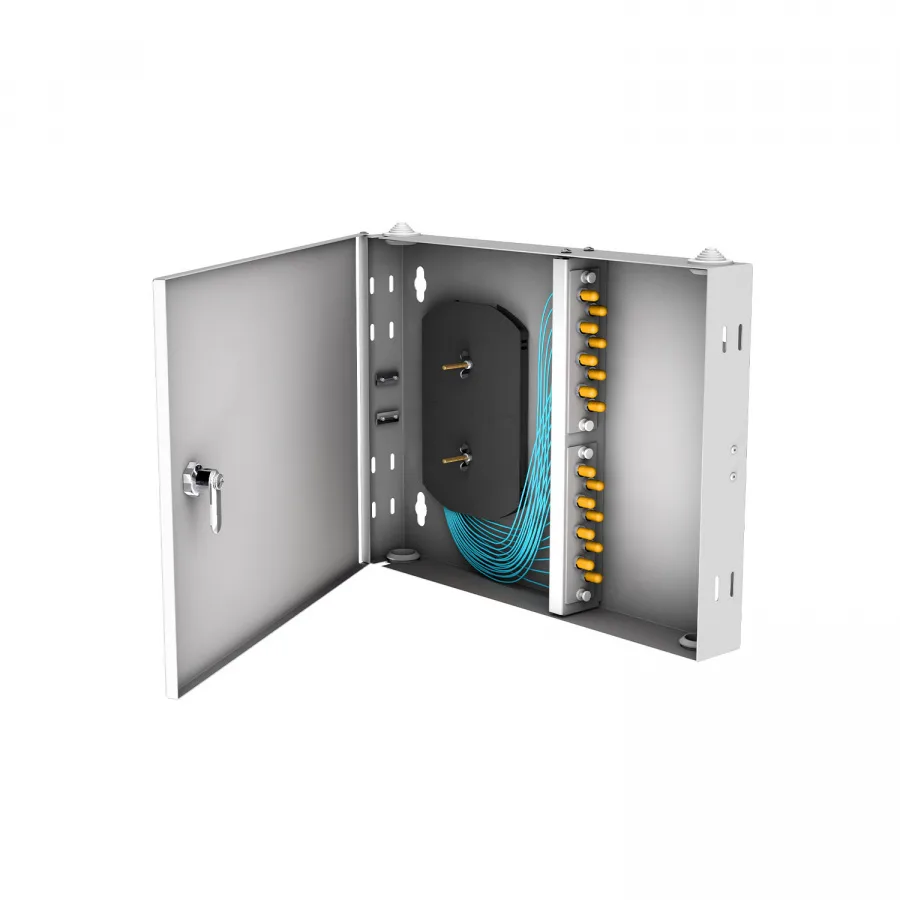 Кросс настенный NTSS PREMIUM, предсобранный, 16 портов ST/UPC, 50/125 мкм OM3