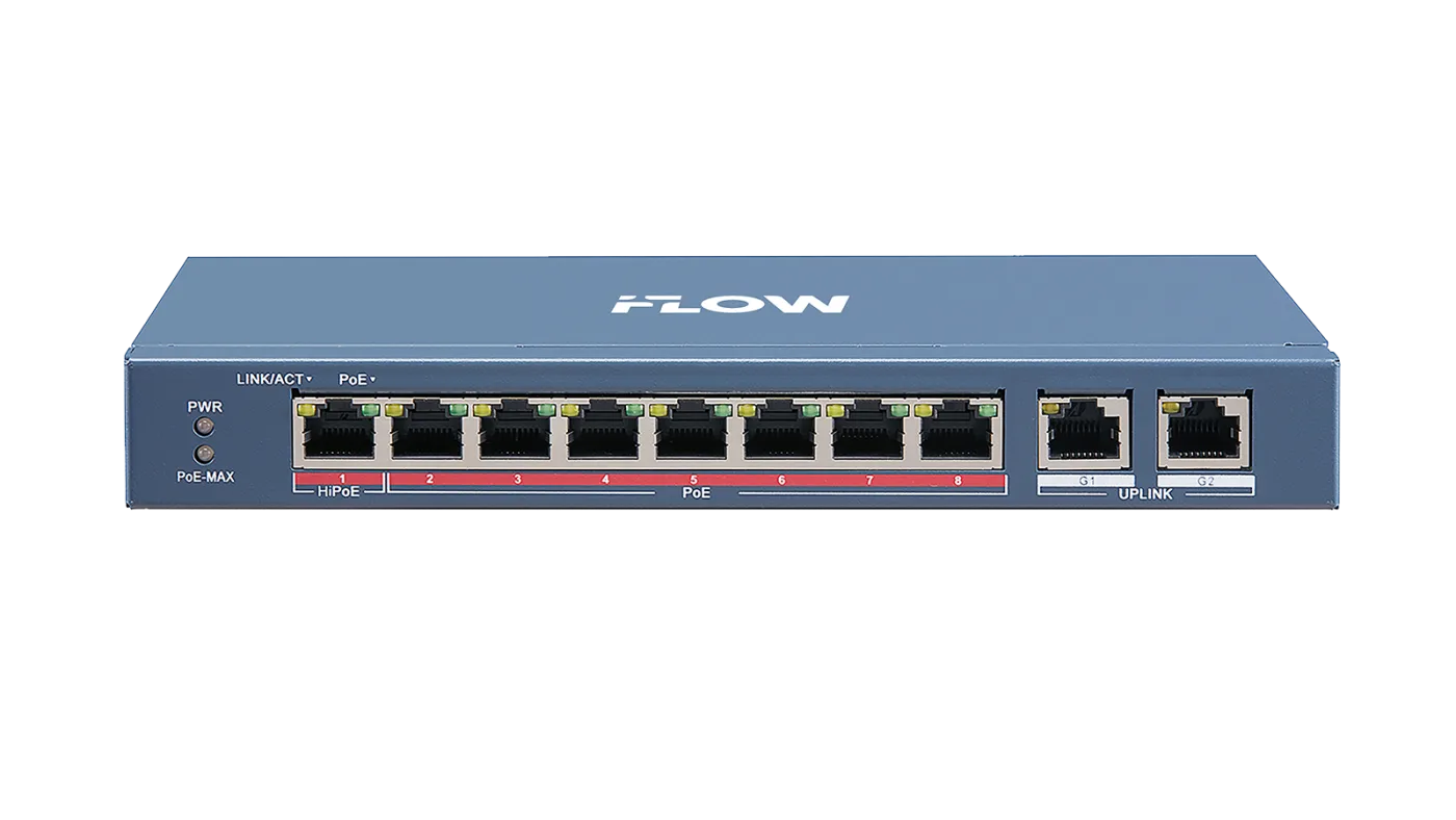 F-SW-EU410HPOE-V Неуправляемый коммутатор iFlow