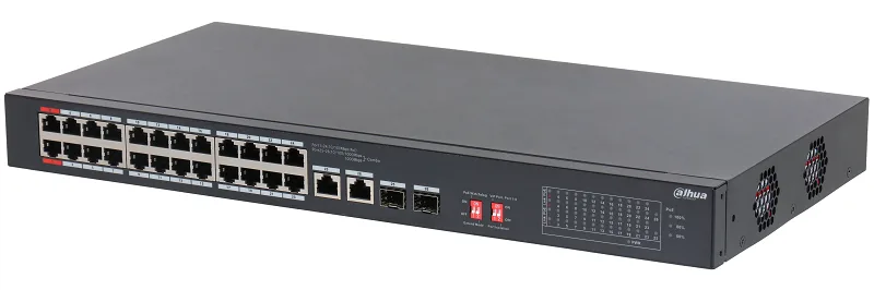 DH-S3226-24ET-240 24-портовый неуправляемый коммутатор с РоЕ Dahua