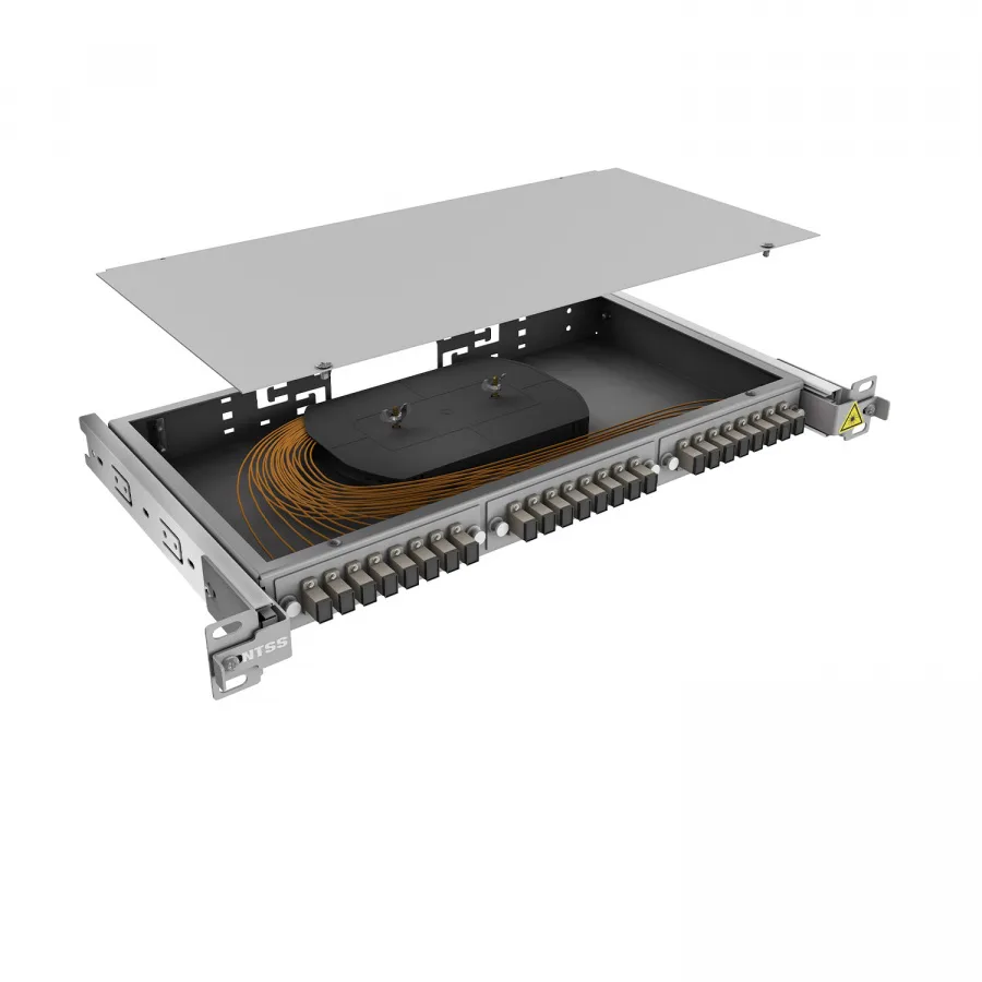 Кросс 19" NTSS PREMIUM выдвижной, предсобранный 1U, 24 порта SC/UPC, 62.5/125 мкм