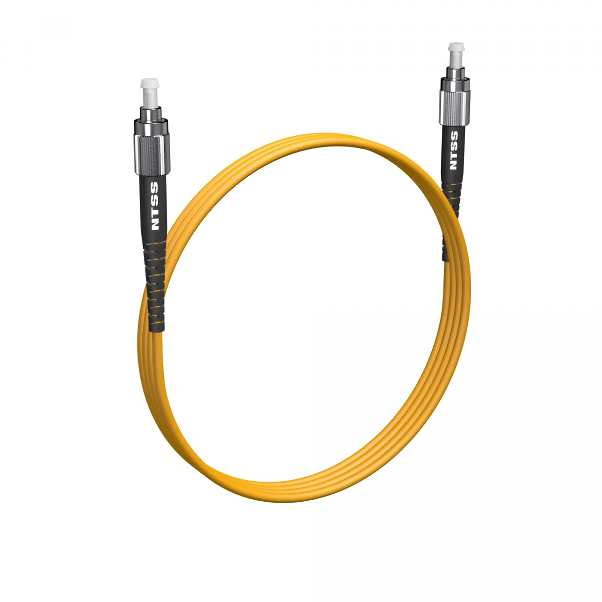 Армированный шнур оптический NTSS PREMIUM spc FC/UPC-FC/UPC 9/125 3.0мм 1м LSZH (патч-корд)