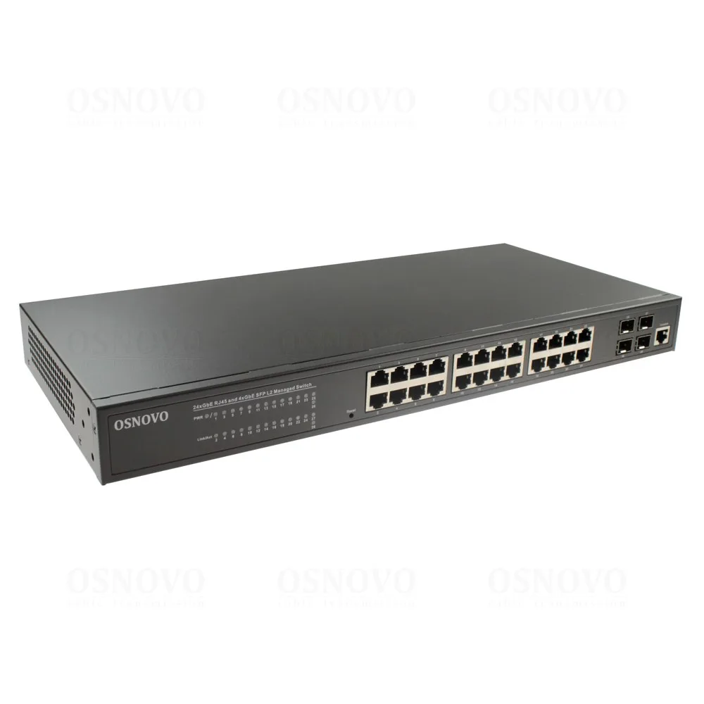 SW-24G4SF-L2 Управляемый L2+ коммутатор Gigabit Ethernet на 28 портов OSNOVO