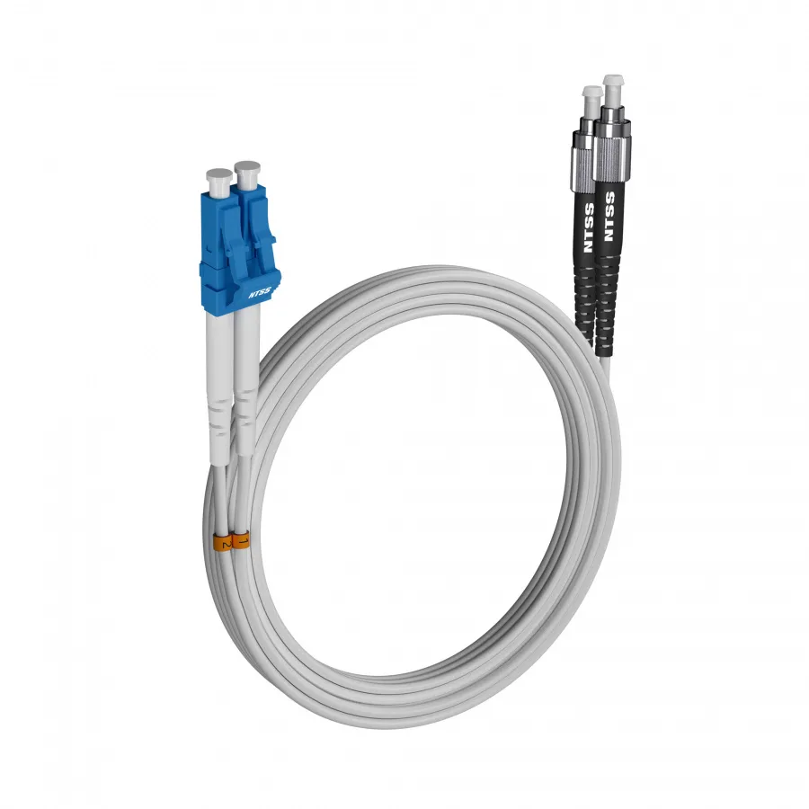 Шнур оптический NTSS dpc LC/UPC-FC/UPC 9/125 G.657A1 3.0мм 20м LSZH (патч-корд)