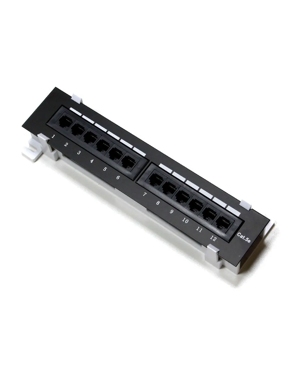 Патч-панель настенная MINI, UTP, 10", 12 портов RJ45, cat.5е, 1U, Dual Type