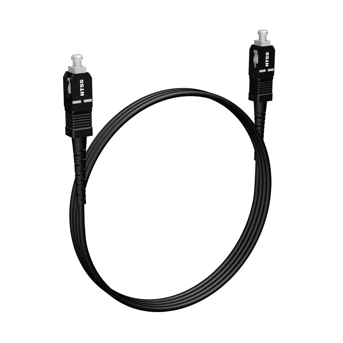 Шнур оптический NTSS spc SC/APC-SC/APC 9/125 3.0мм 2м черный LSZH (патч-корд)