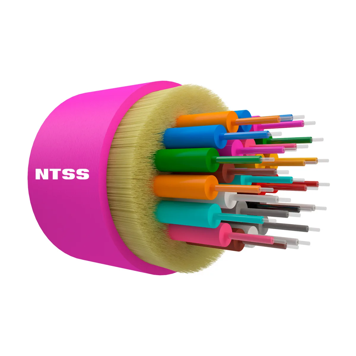 Оптический кабель внутренний NTSS 24 волокна OM4, 50/125, LSZH, маджента