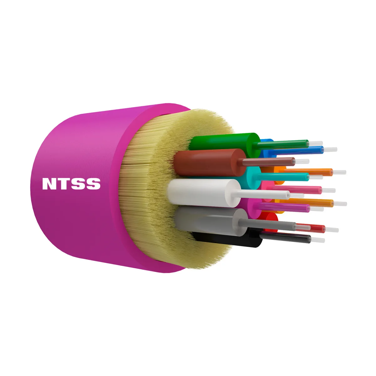 Оптический кабель внутренний NTSS 12 волокон OM4, 50/125, LSZH, маджента