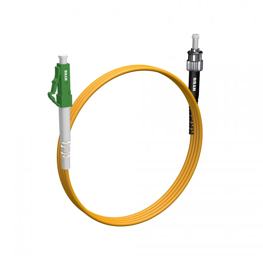 Шнур оптический NTSS spc LC/APC-ST/UPC 9/125 2.0мм 1м LSZH (патч-корд)