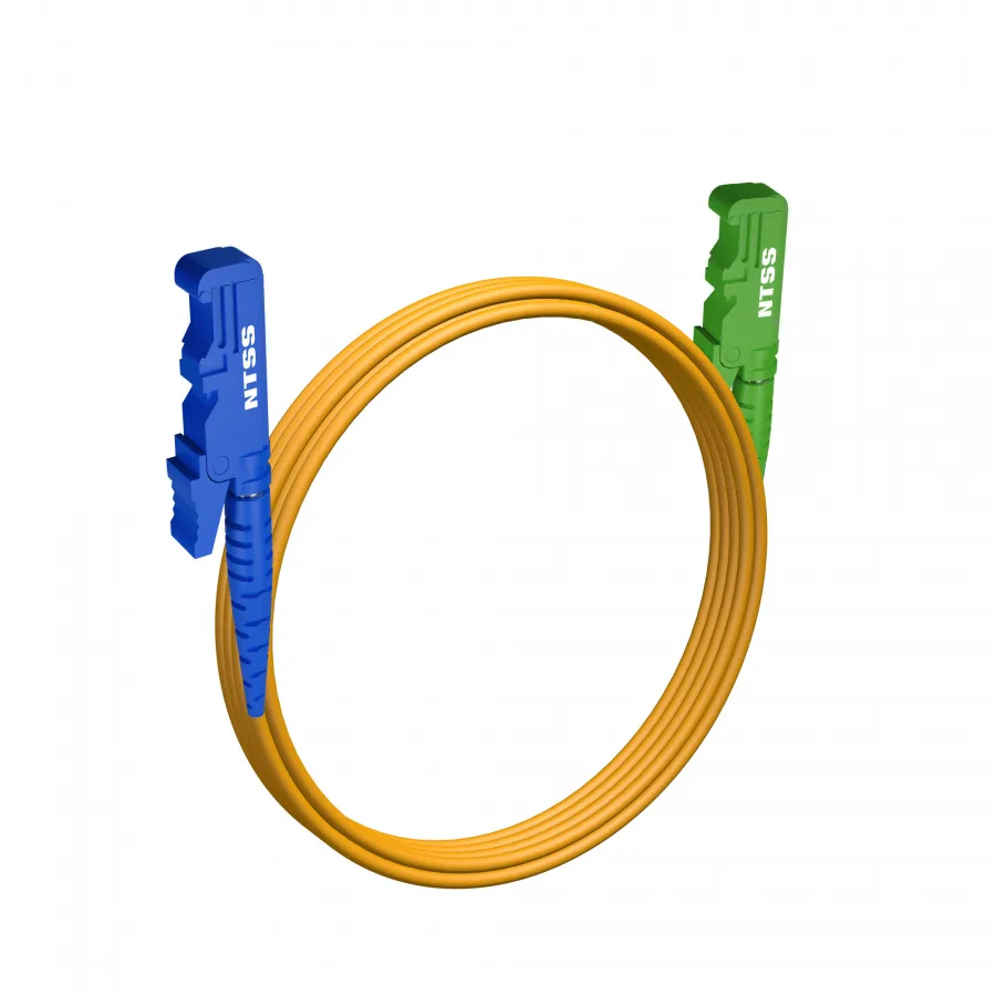 Шнур оптический NTSS spc E2000/UPC-E2000/APC 9/125 3.0мм 3м LSZH (патч-корд)