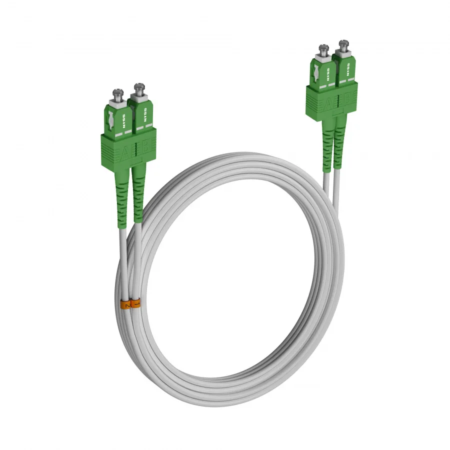 Шнур оптический NTSS dpc SC/APC-SC/APC 9/125 G.657A1 2.0мм 25м LSZH (патч-корд)