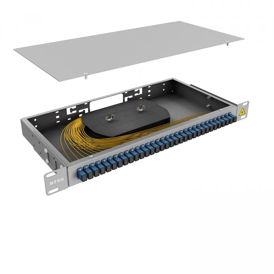 Кросс 19" NTSS PREMIUM, предсобранный 1U, 32 порта SC/UPC, 9/125 мкм