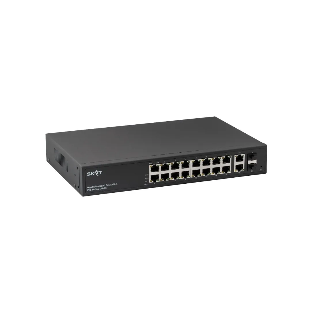 SKAT PoE-M-16G-2G-2S Управляемый L2+ коммутатор PoE Plus Бастион