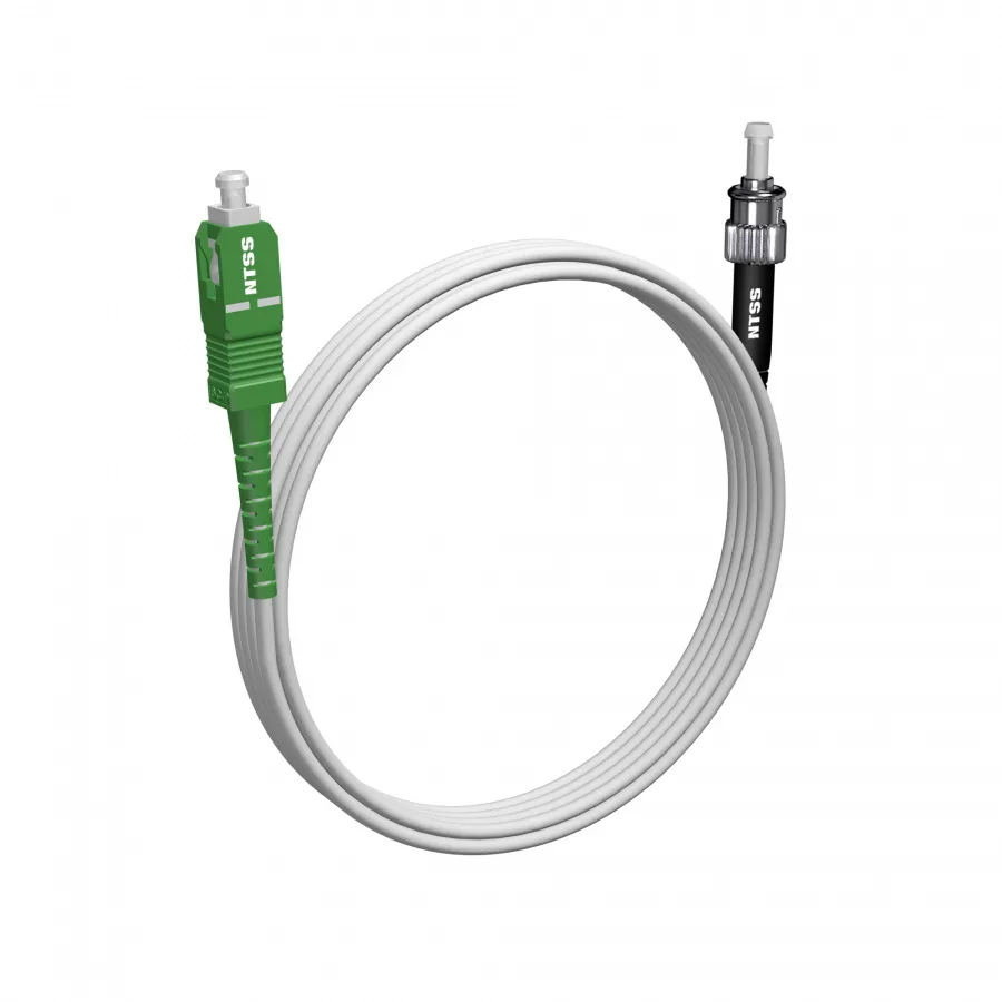 Шнур оптический NTSS spc SC/APC-ST/UPC 9/125 G.657A1 3.0мм 4м LSZH (патч-корд)
