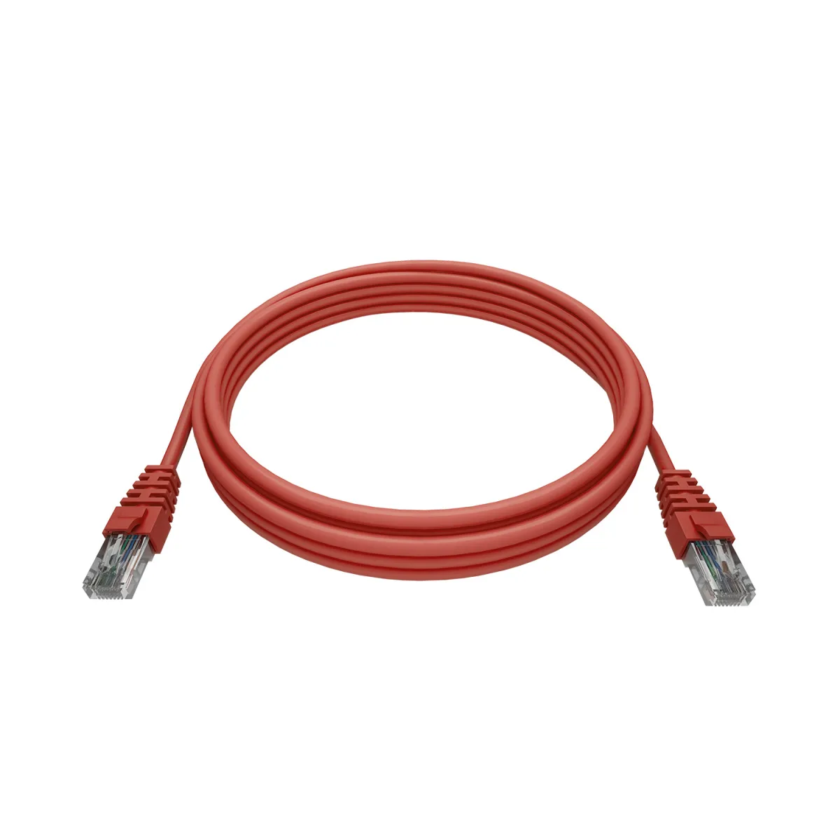 Патч-корд NTSS RJ45/8P8C, T568B UTP 6 кат. литой, 0.3 метров, LSZH, красный