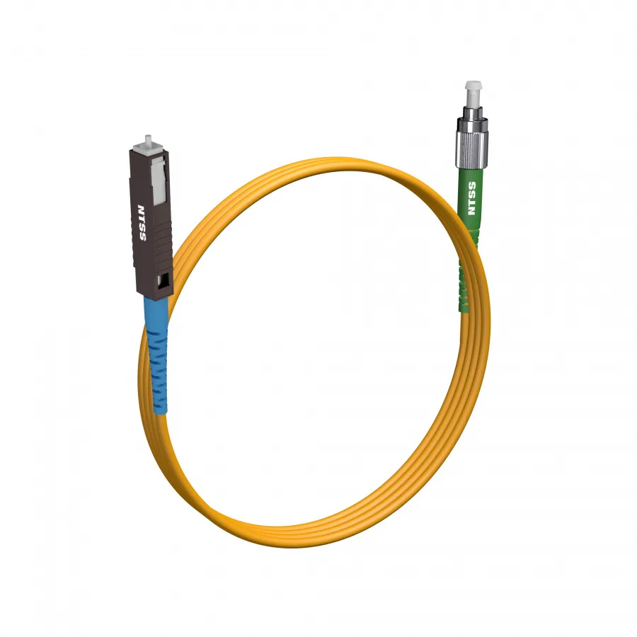 Шнур оптический NTSS spc MU/UPC-FC/APC 9/125 2.0мм 2м LSZH (патч-корд)