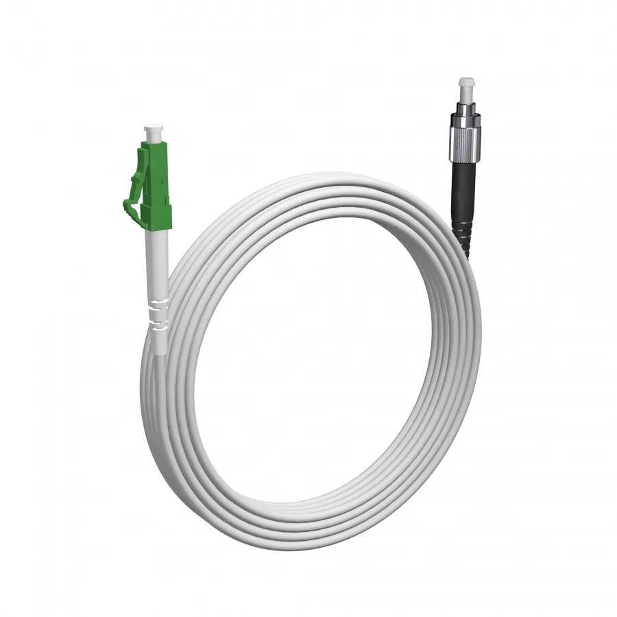 Шнур оптический NTSS spc LC/APC-FC/UPC G.657A2 9/125 2.0мм 15м LSZH (патч-корд)