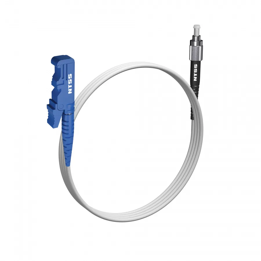 Шнур оптический NTSS spc E2000/APC-FC/APC 9/125 G.657A1 3.0мм 2м LSZH (патч-корд)