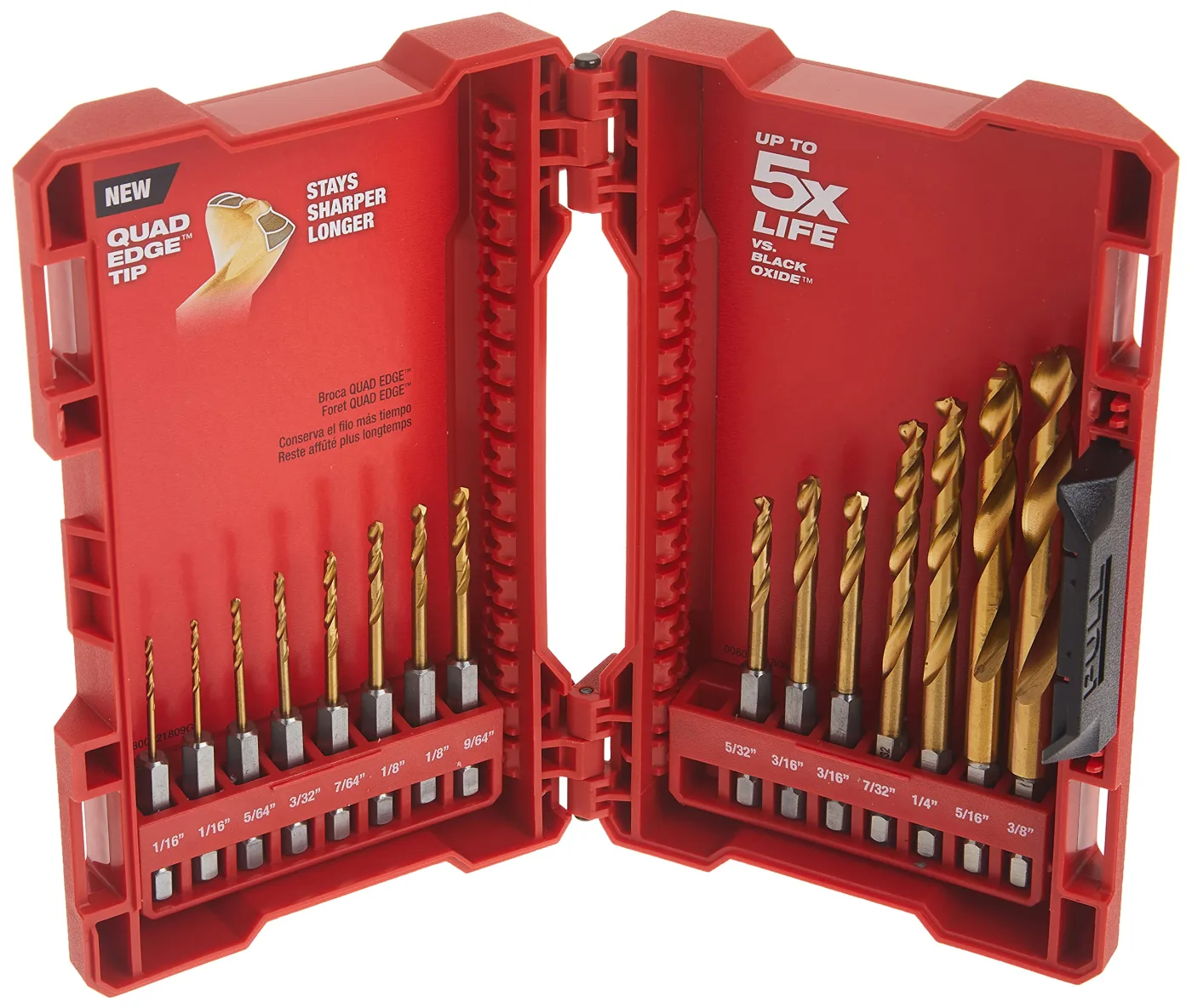 Набор сверл по металлу Milwaukee ShockWave Durable Titanium 15шт. (48-89-4630)
