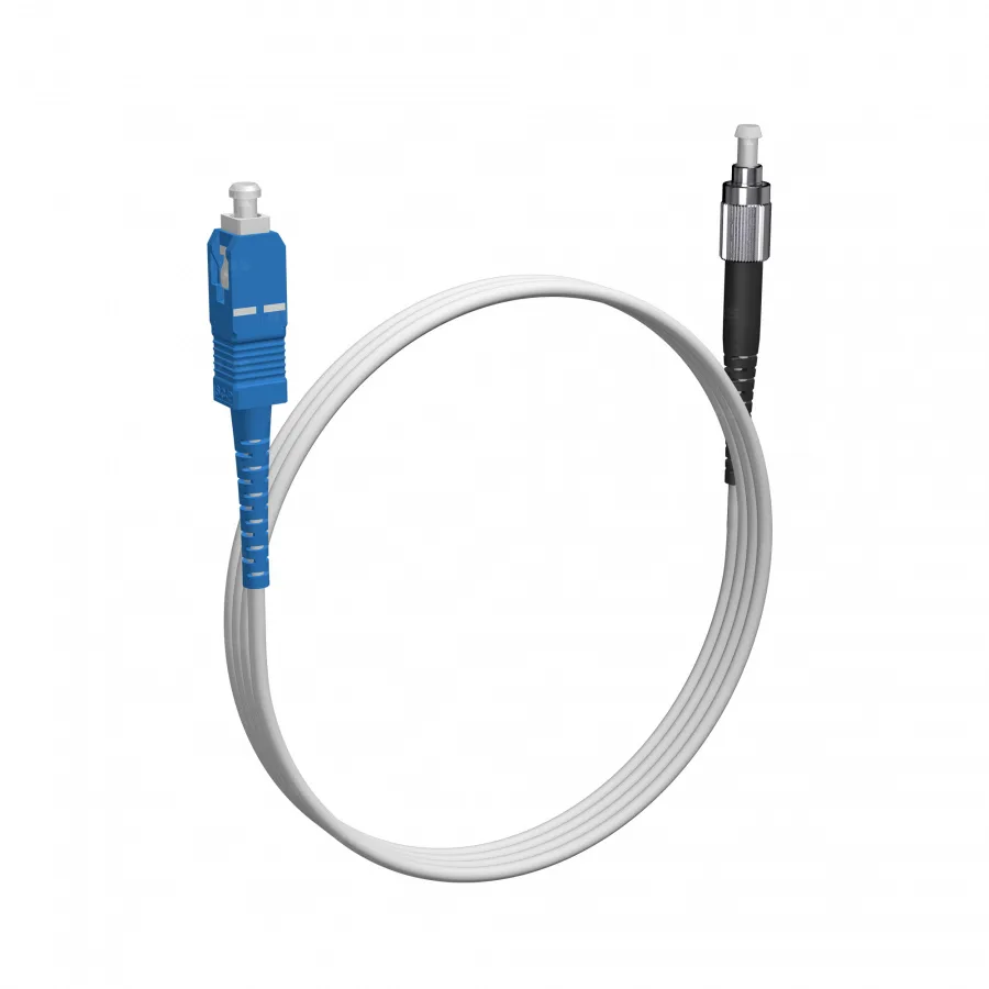 Шнур оптический NTSS spc SC/UPC-FC/UPC 9/125 G.657A2 2.0мм 1м LSZH (патч-корд)